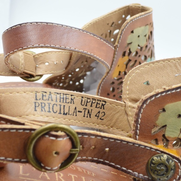L’Artiste Spring Step Pricilla Leather Shoes Sandals Size 42 (size 10.5-11) - Picture 6 of 10